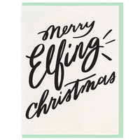 Merry Elfing Christmas Greeting Card