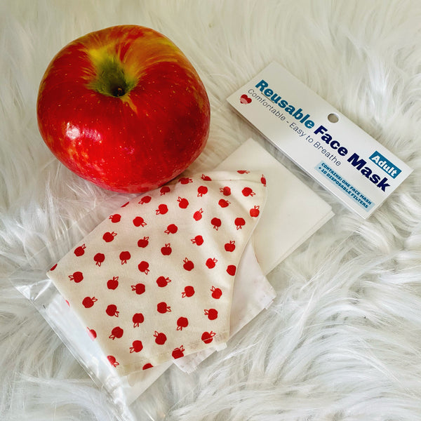 Face Mask - Red Apples